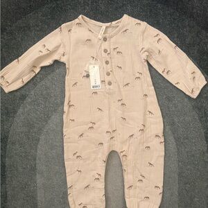 Quincy Mae Tan Horse Print Jumper